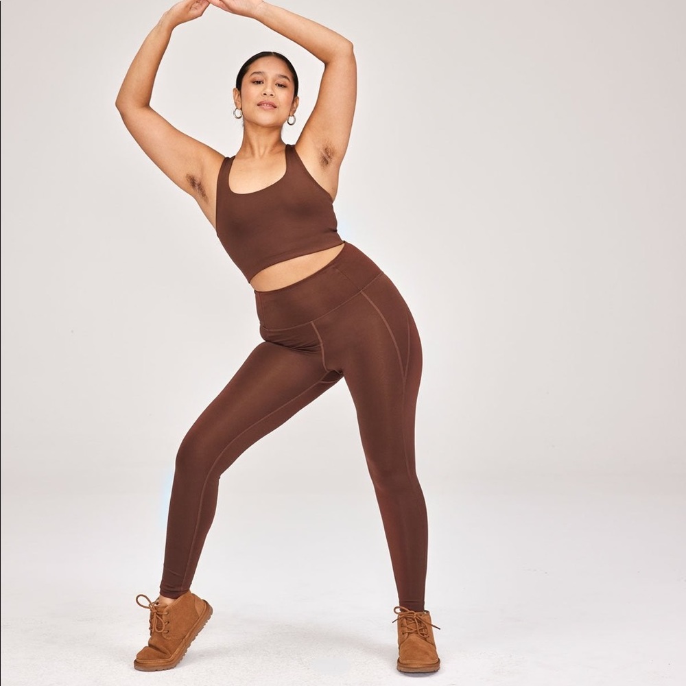 Girlfriend Collective Legging and Bra Workout Yoga Set